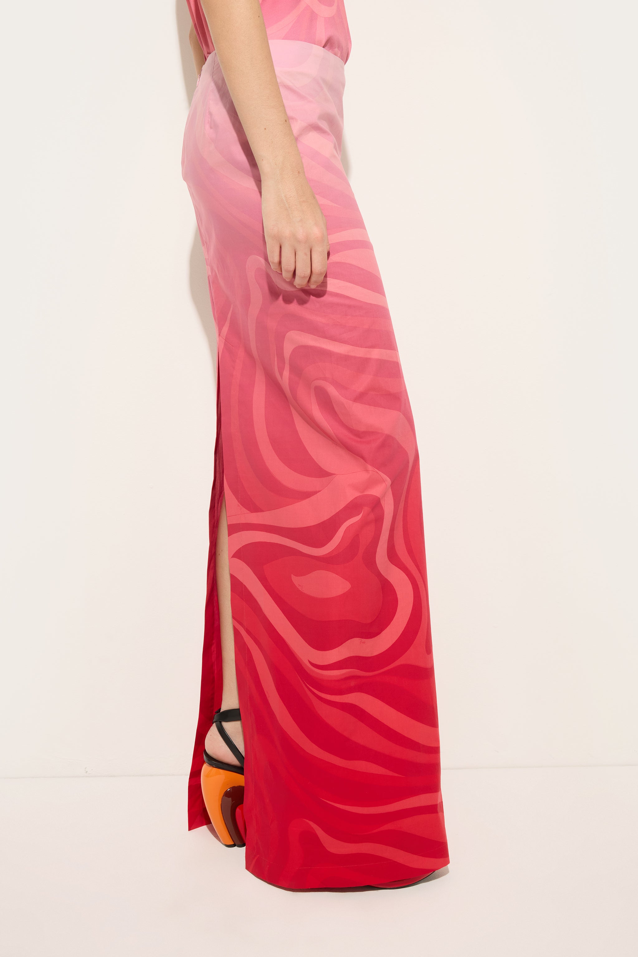 Pucci Marmo Dégradé Print Popeline Skirt
