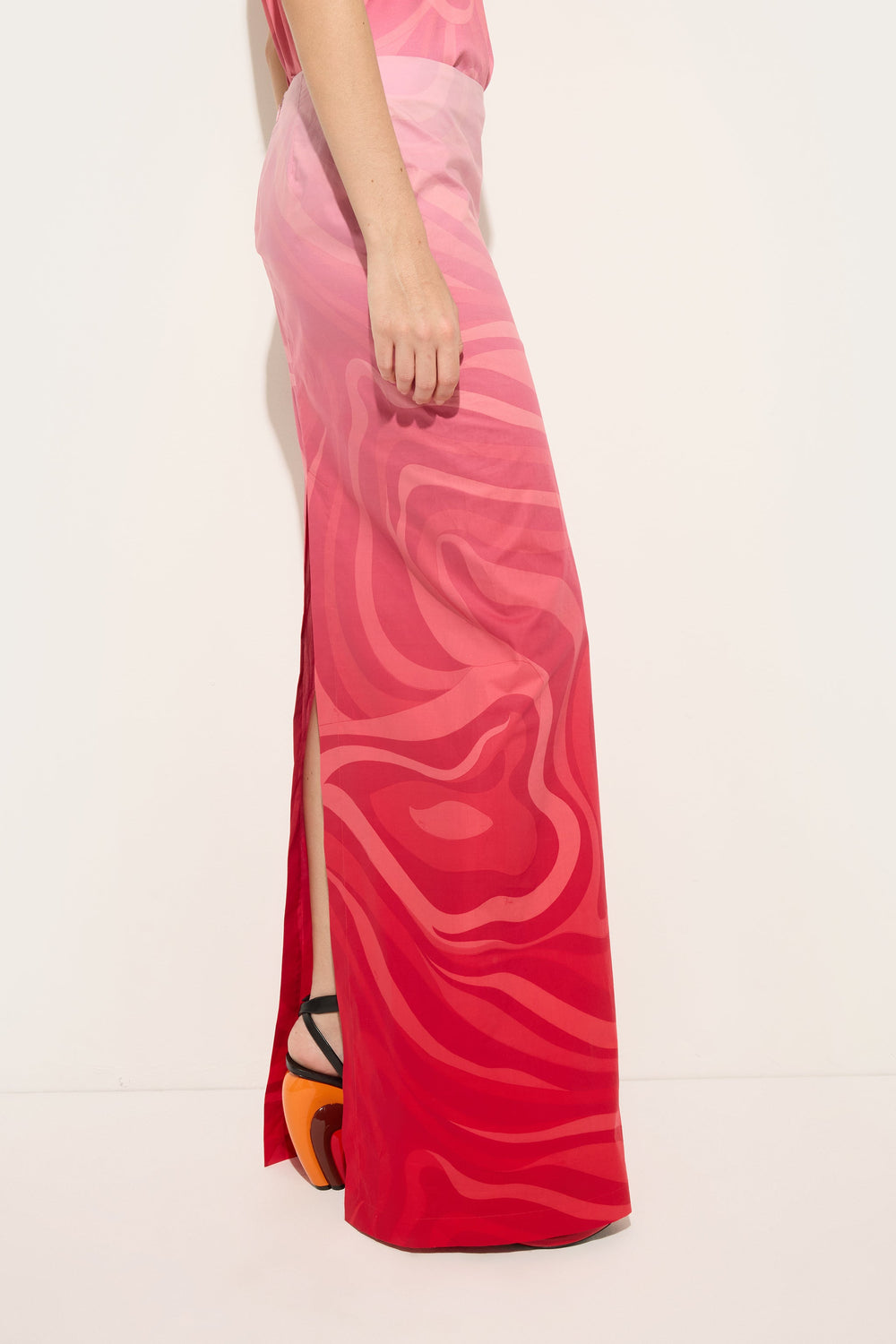 Pucci Marmo Dégradé Print Popeline Skirt