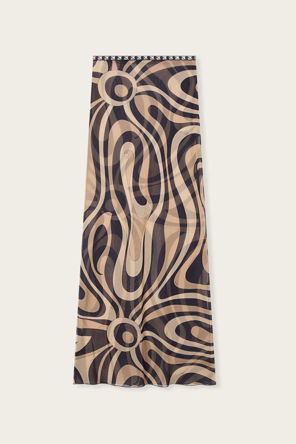 Pucci Marmo Print Long Tulle Skirt