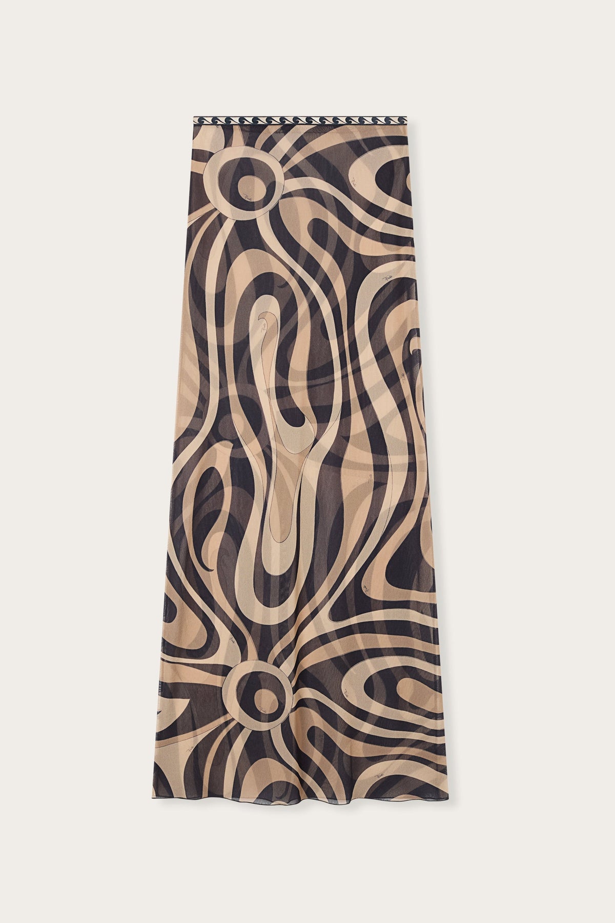 Pucci Marmo Print Long Tulle Skirt