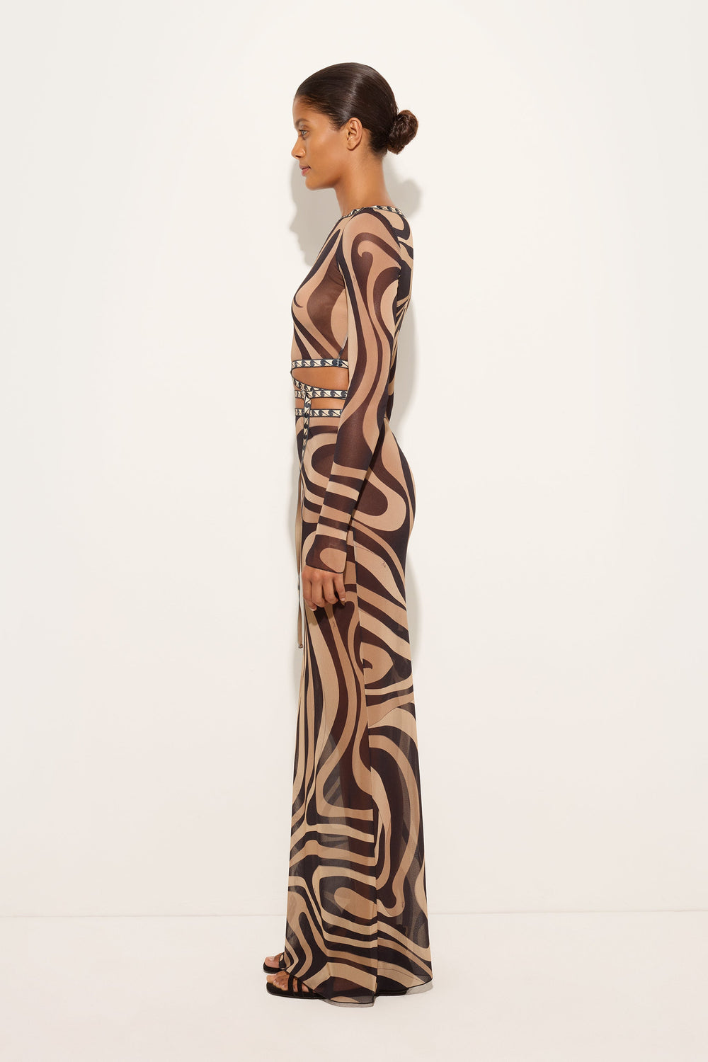 Pucci Marmo Print Long Tulle Skirt