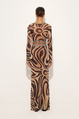 Pucci Marmo Print Long Tulle Skirt