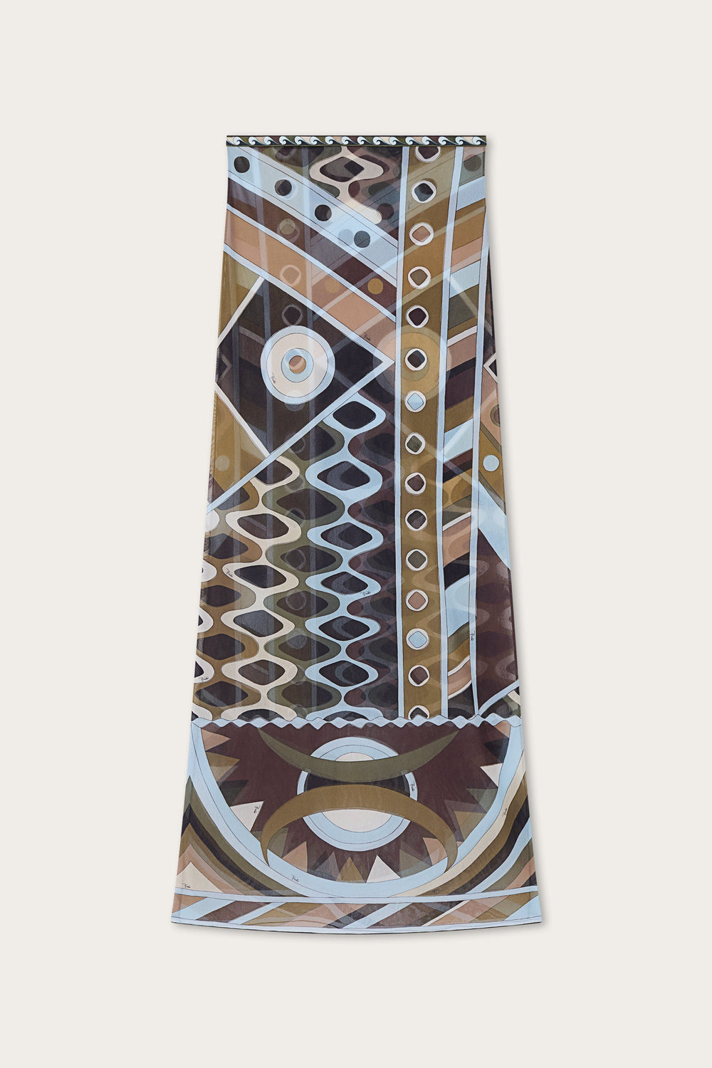 Pucci Vivara Print Long Tulle Skirt