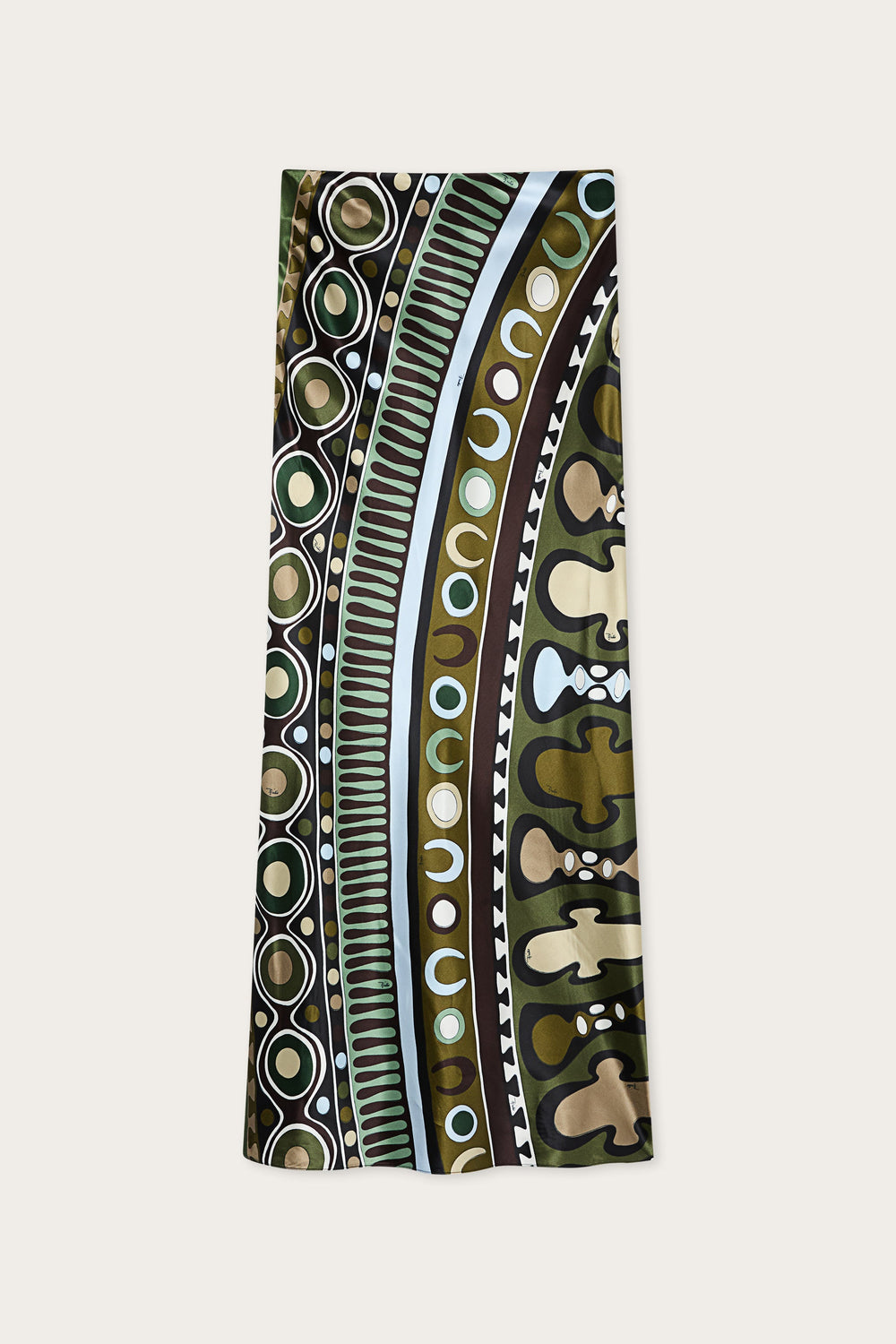 Pucci Soleil Print Satin Skirt