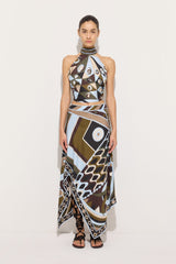 Pucci Vivara Print Silk Scarf Skirt