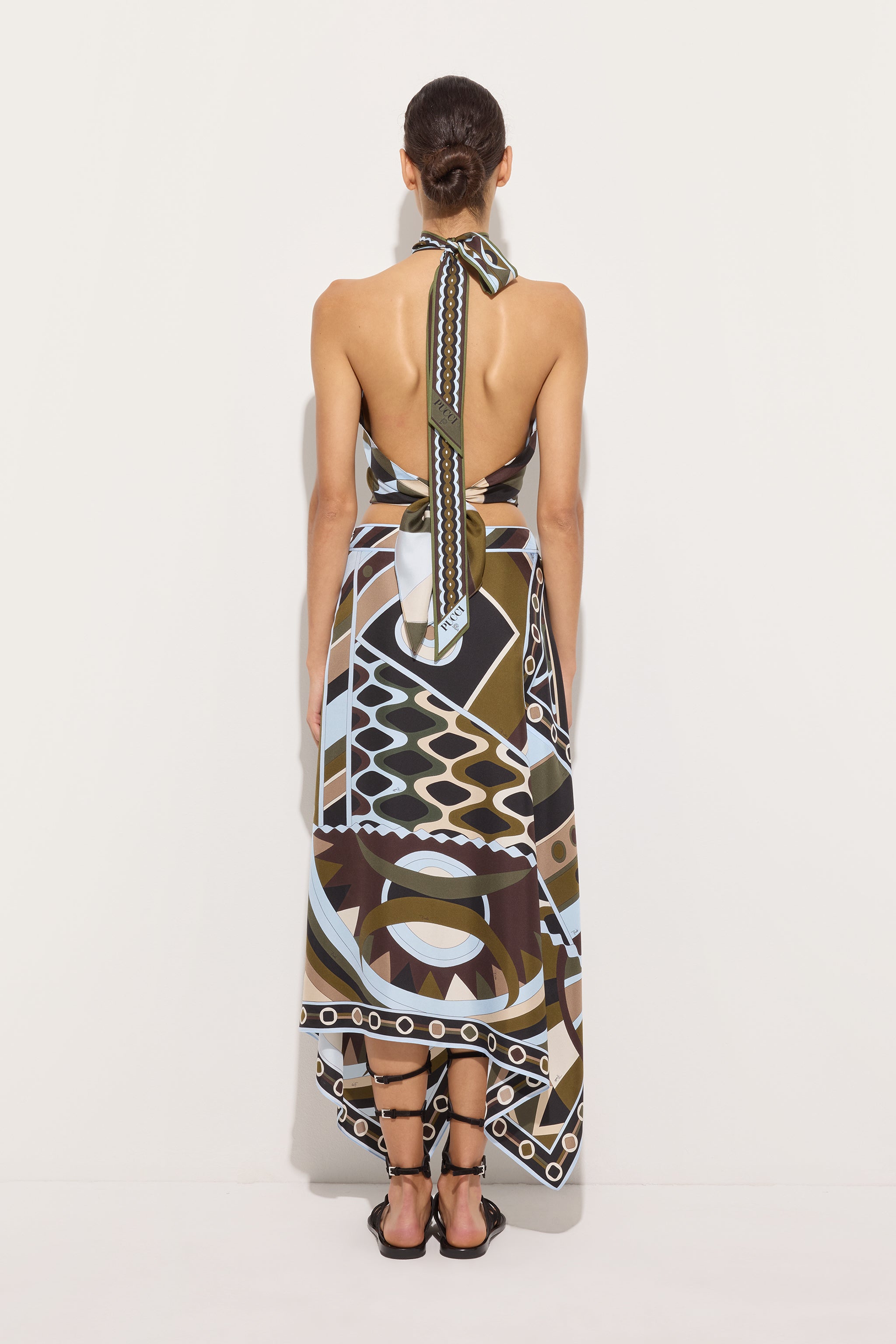 Pucci Vivara Print Silk Scarf Skirt