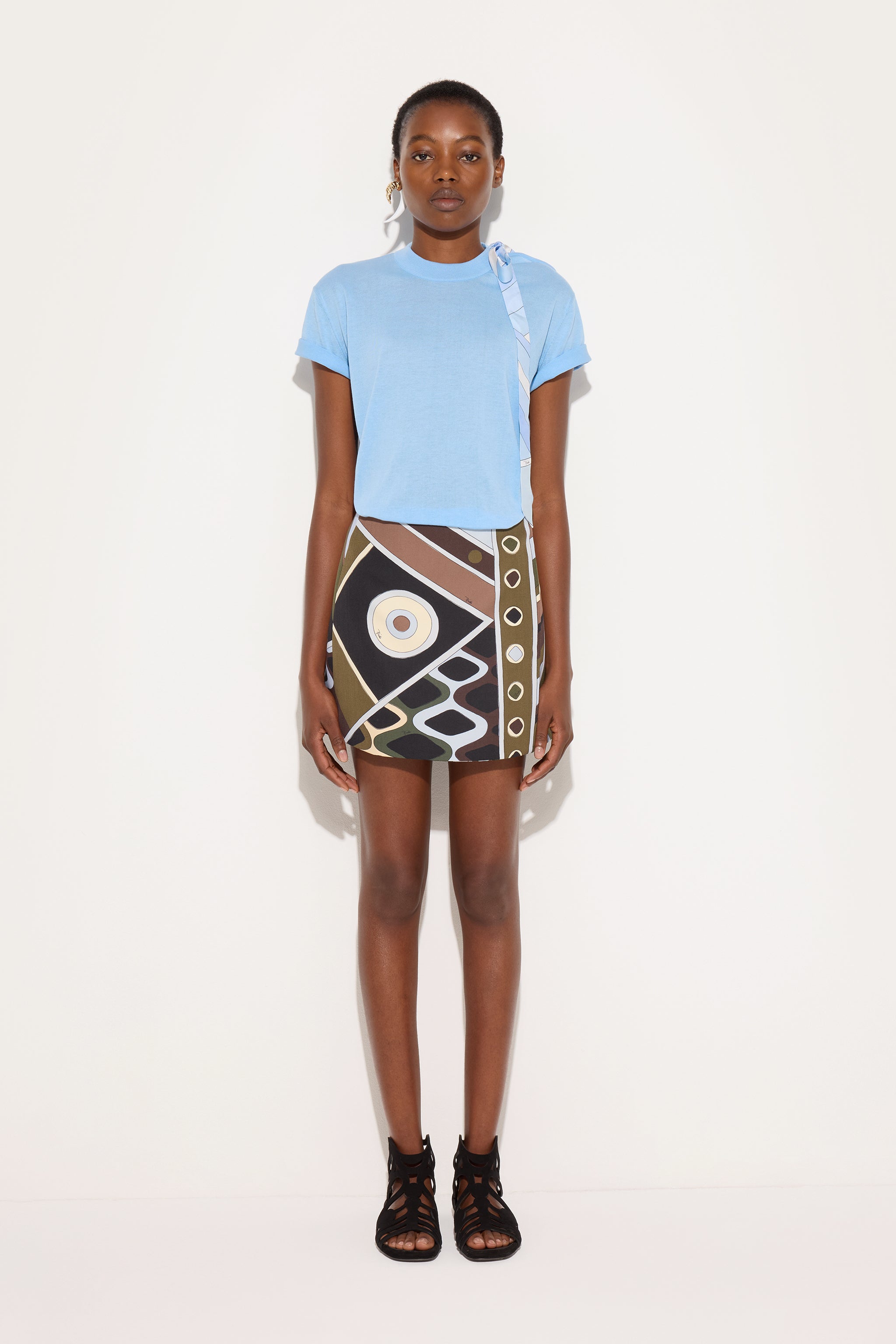 Pucci Vivara Print Cool Wool Skirt