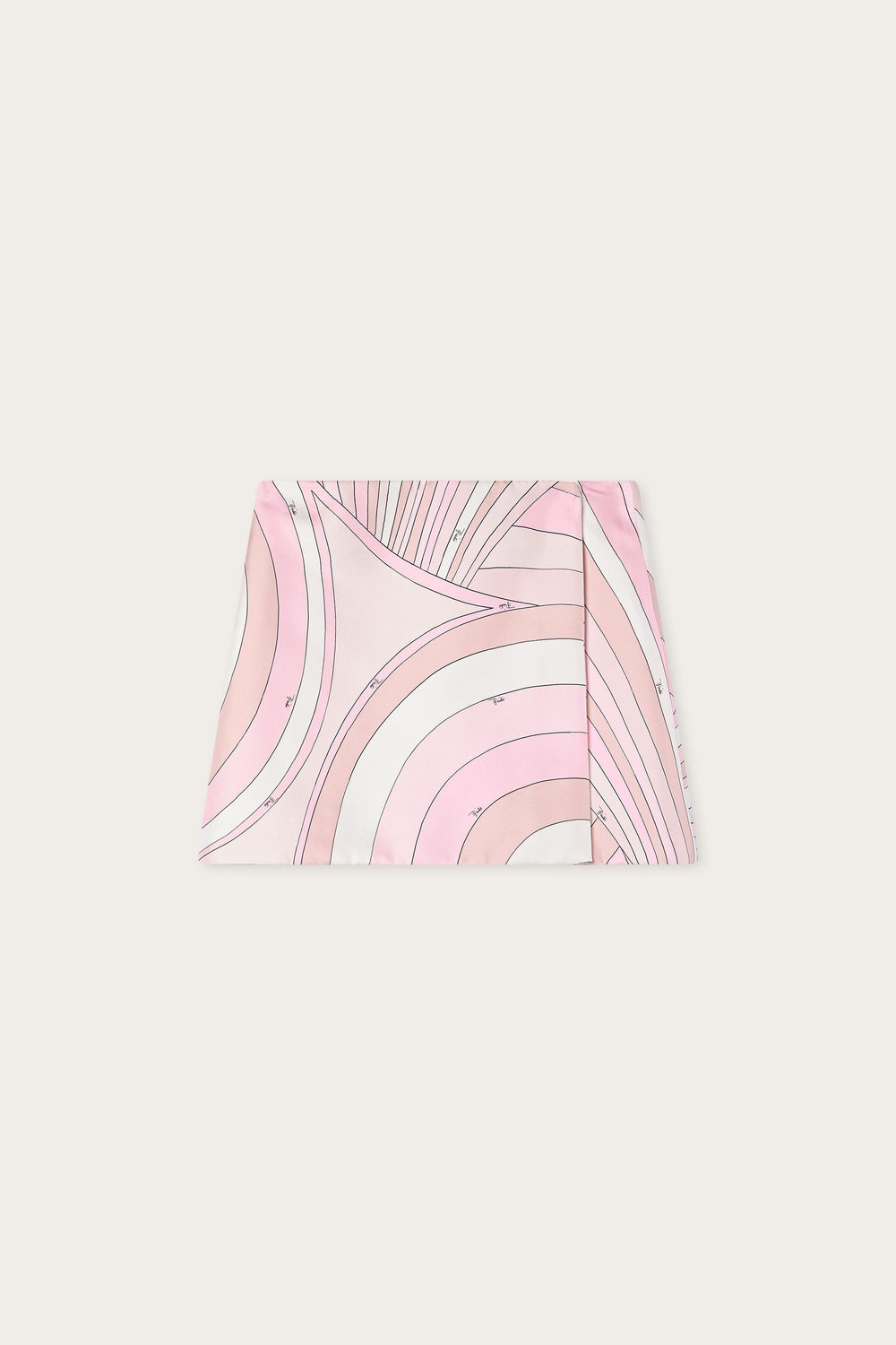 Pucci Iride Print Silk Wrap Skirt