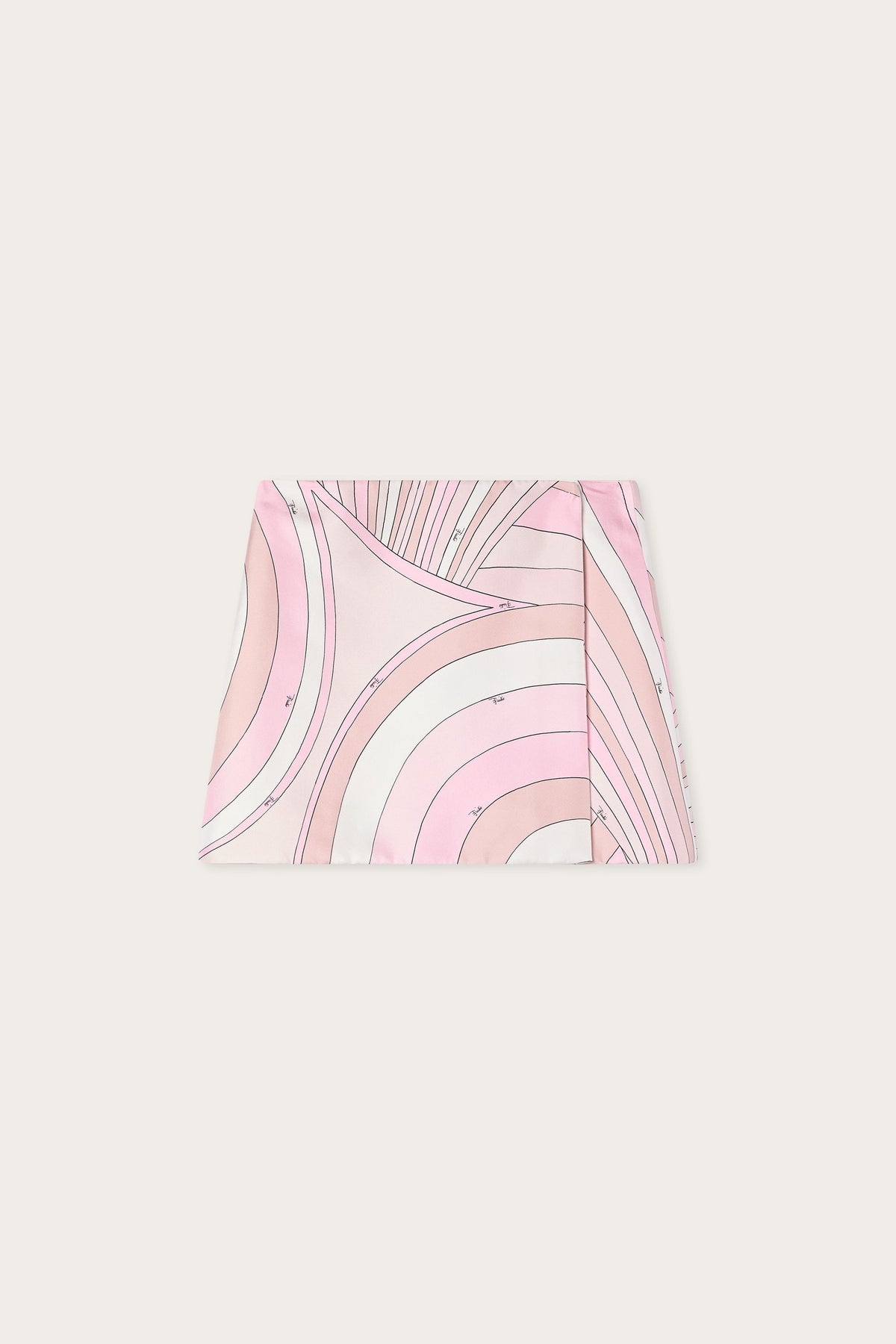 Pucci Iride Print Silk Wrap Skirt