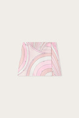 Pucci Iride Print Silk Wrap Skirt