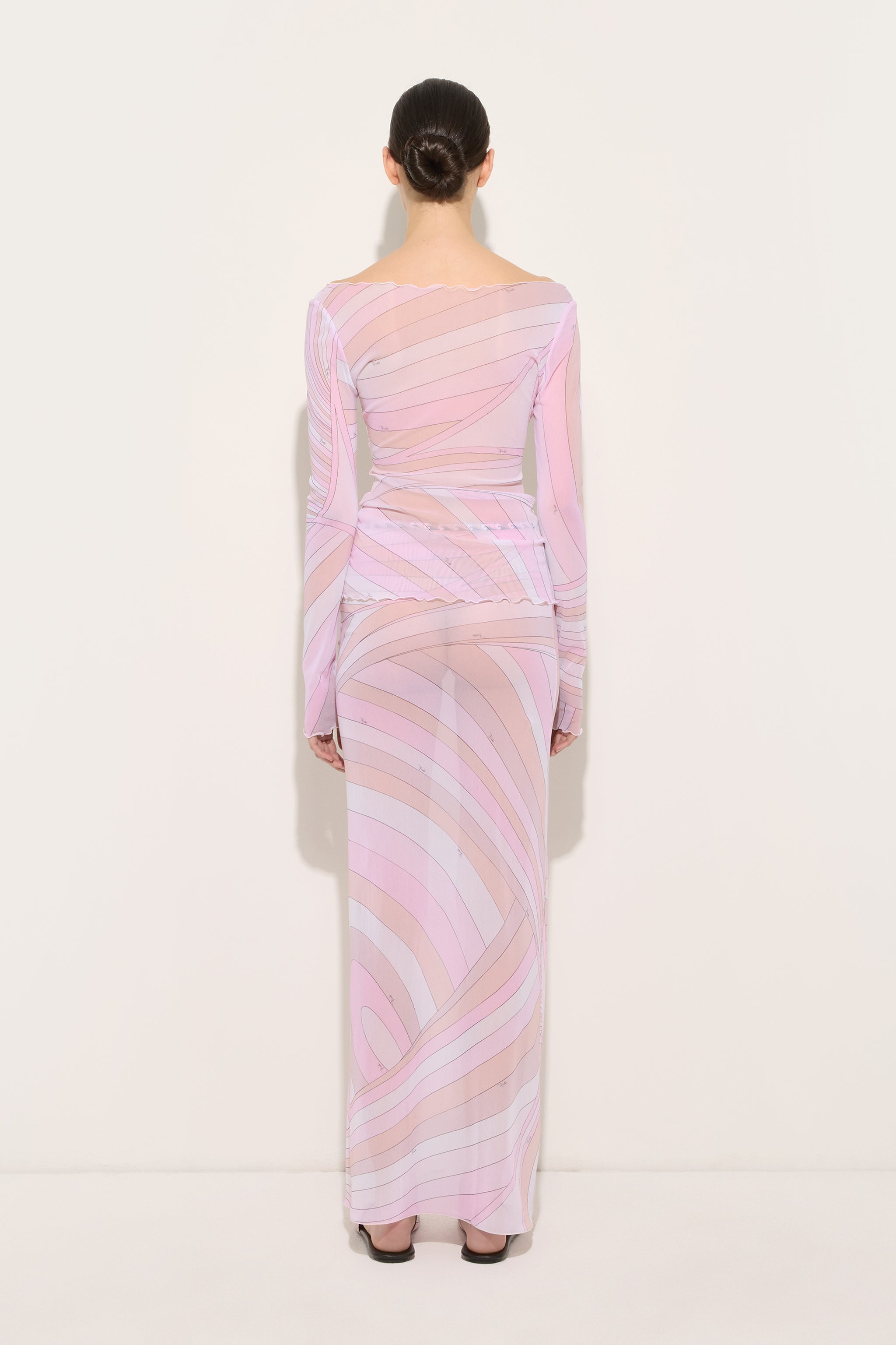 Pucci Iride Print Tulle Skirt