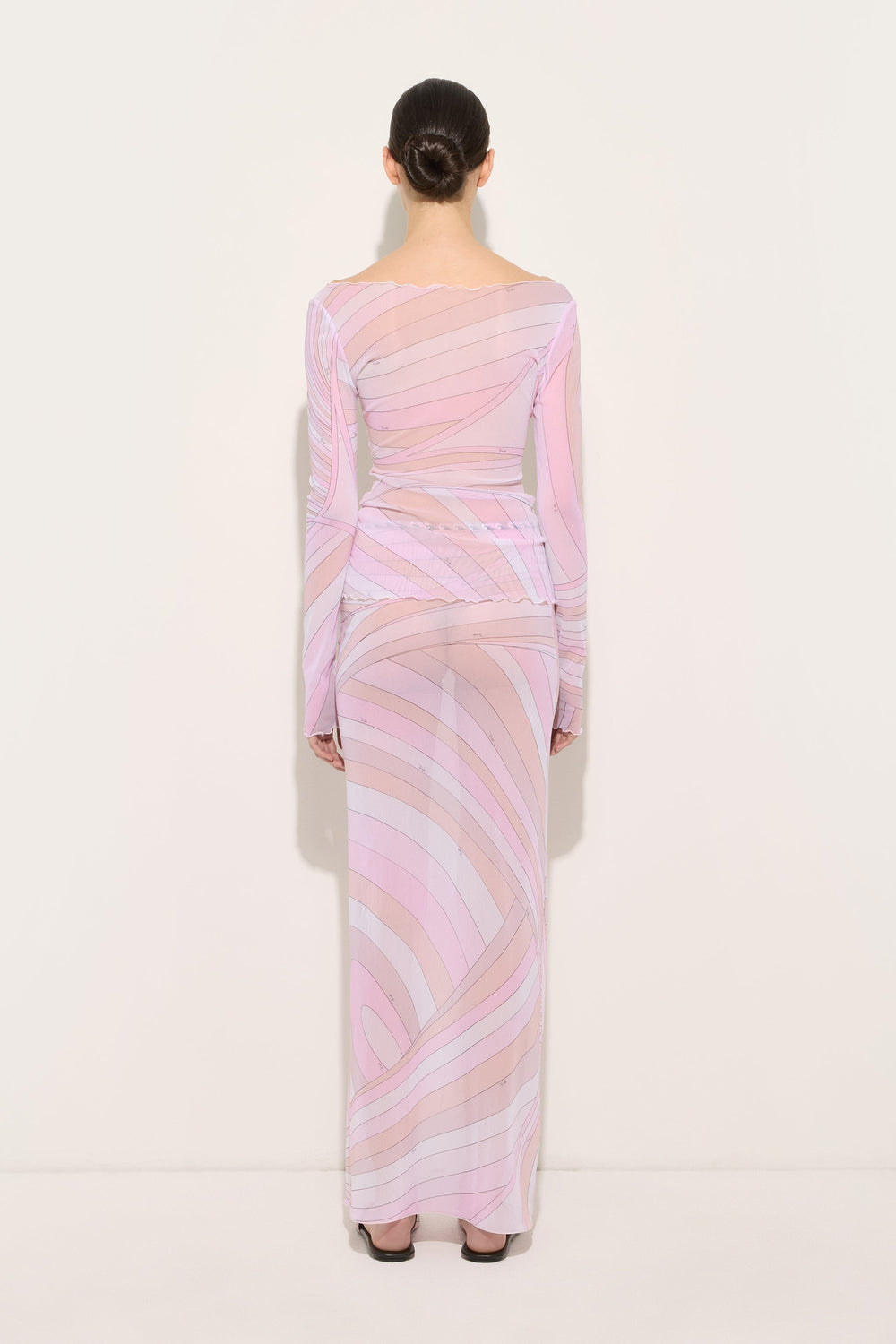 Pucci Iride Print Tulle Skirt