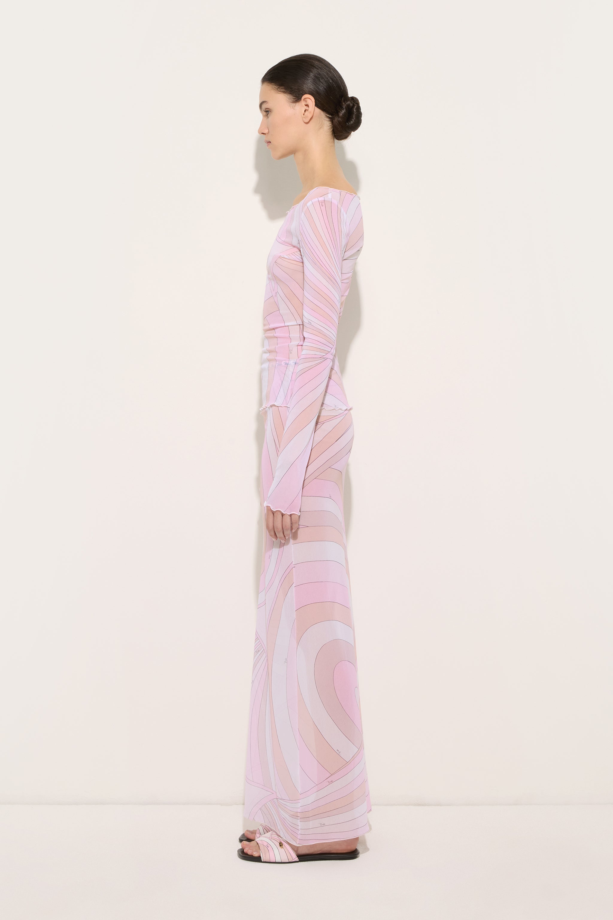 Pucci Iride Print Tulle Skirt