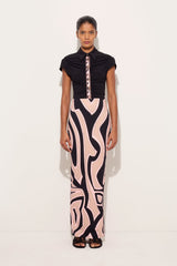 Pucci Labirinto Print Long Fitted Skirt