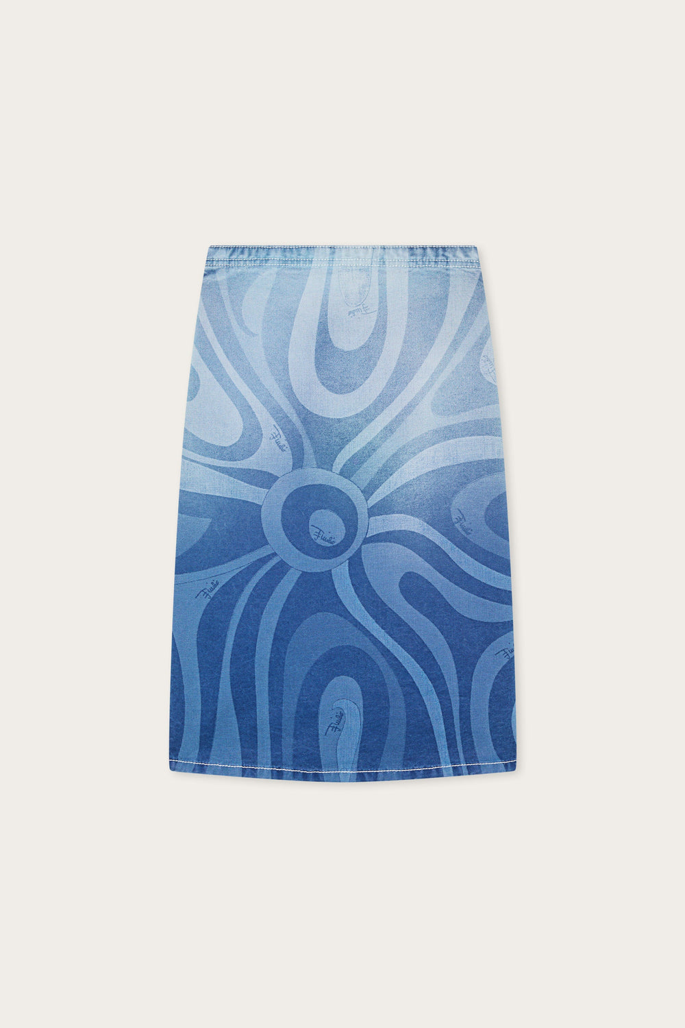 Pucci Marmo Print Short Denim Dress