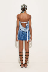 Pucci Marmo Print Short Denim Dress