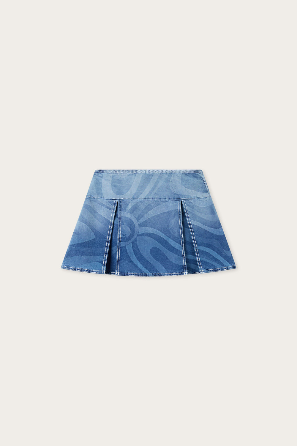 Pucci Marmo Print Denim Skirt