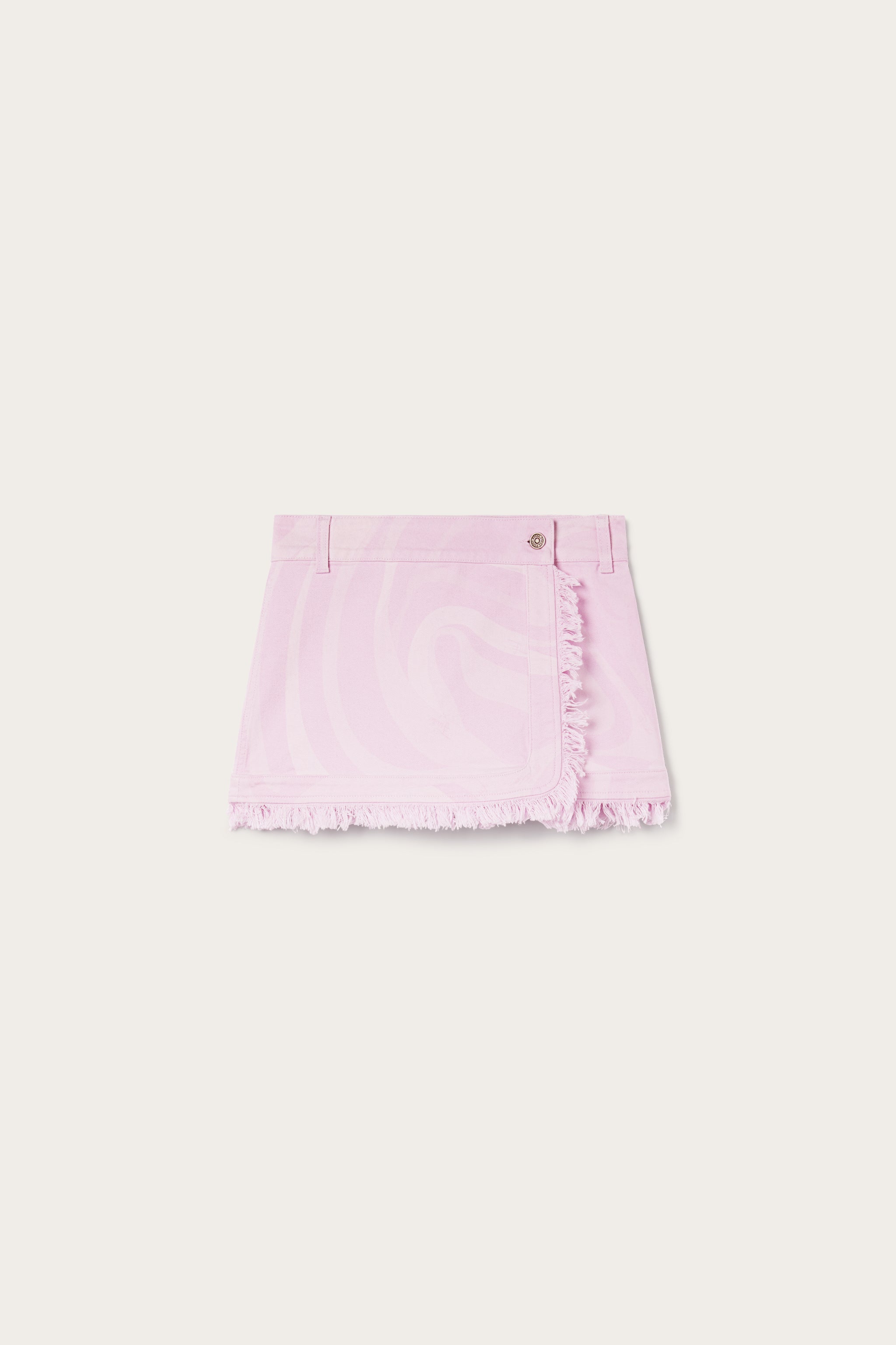 Pucci Marmo Print Denim Mini Skirt