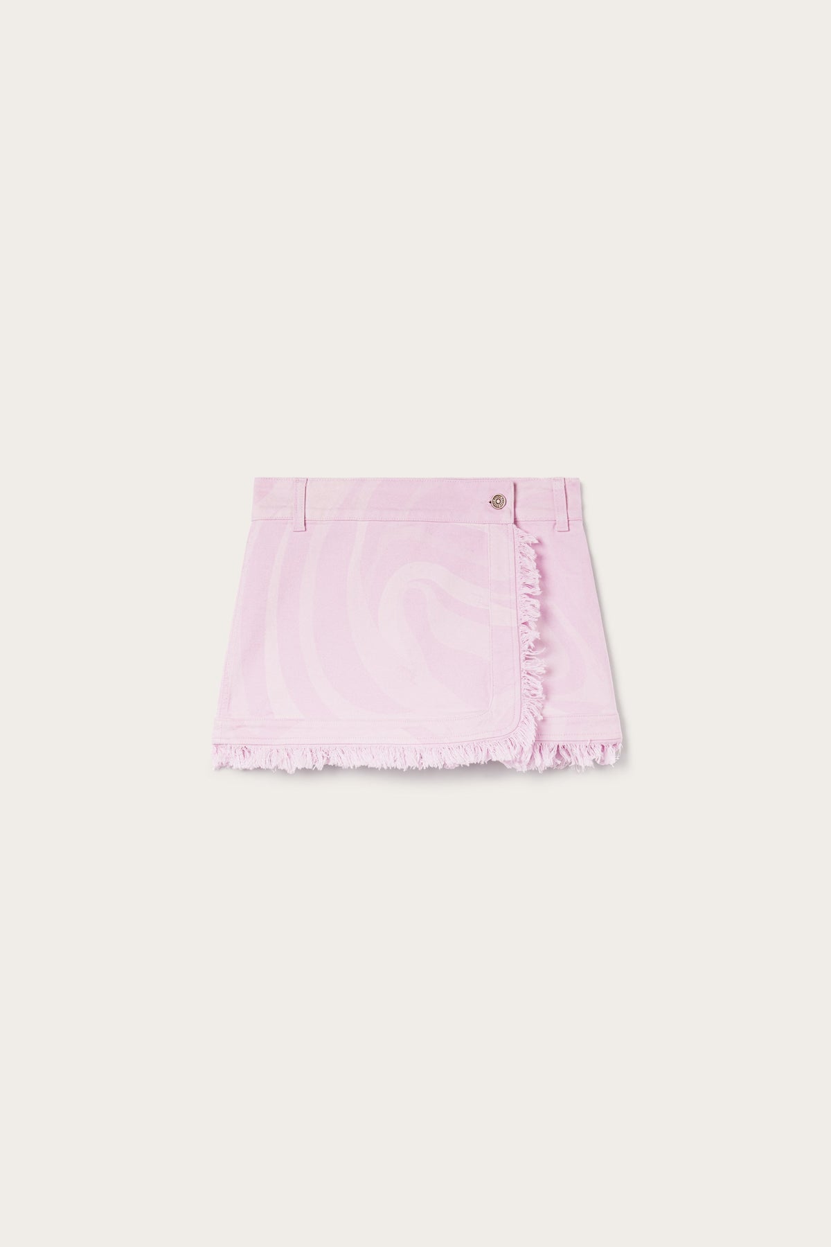 Pucci Marmo Print Denim Mini Skirt