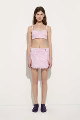 Pucci Marmo Print Denim Mini Skirt