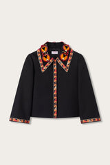 Pucci Cotton Jacket with Embroidered Collar