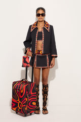 Pucci Cotton Jacket with Embroidered Collar