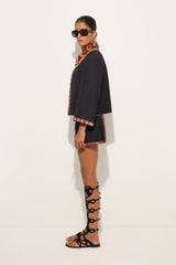 Pucci Cotton Jacket with Embroidered Collar