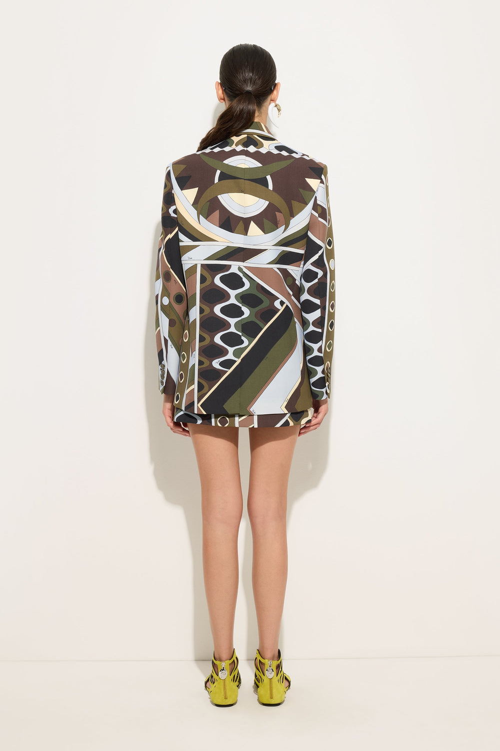 Pucci Vivara Print Oversized Jacket in Cool Wool