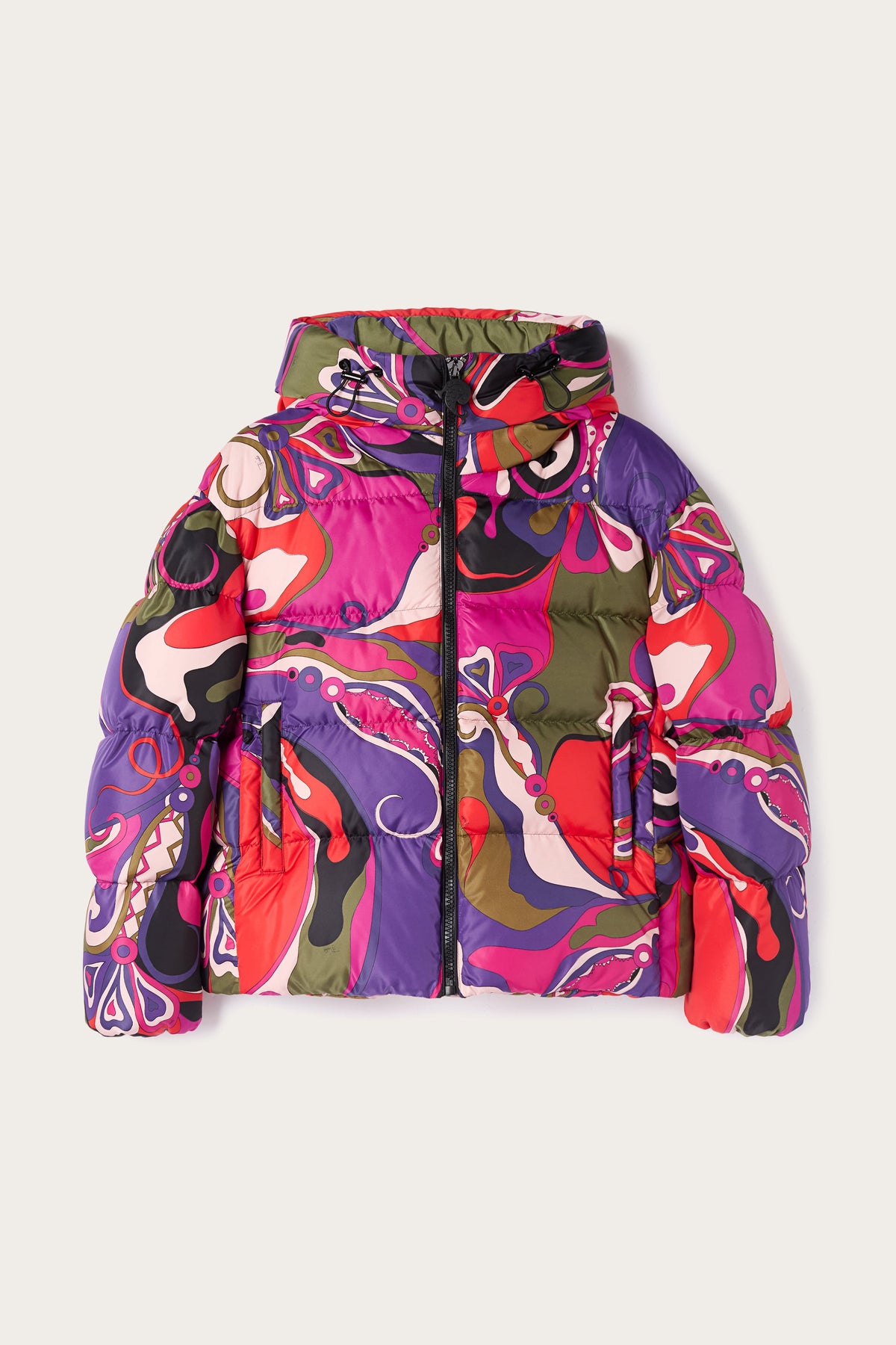 Pucci Orchidee Print Down Jacket