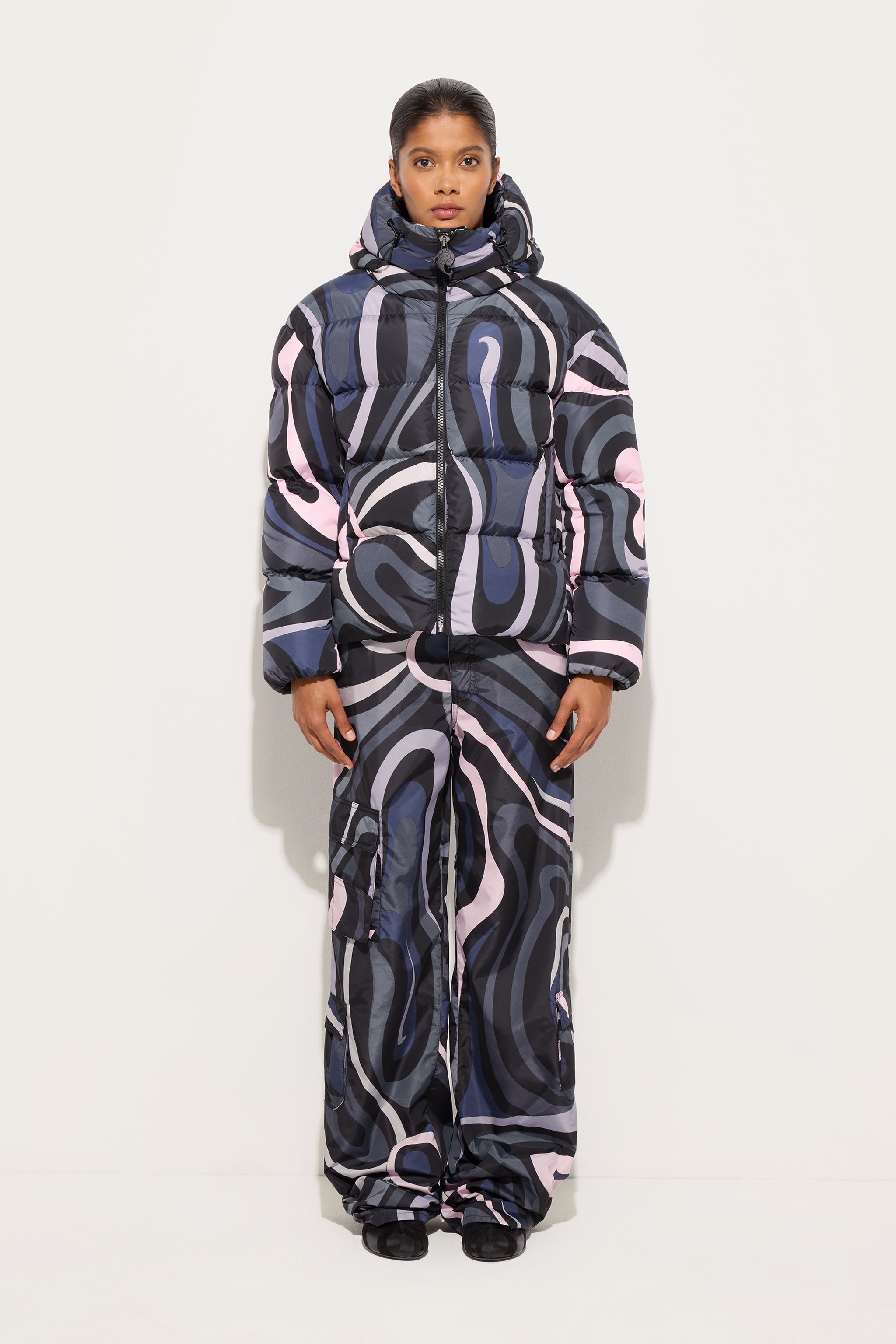 Pucci Marmo Print Down Jacket