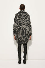 Pucci Tweed Coat with Marmo Pattern