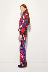 Pucci Orchidee Print Velvet Jacket