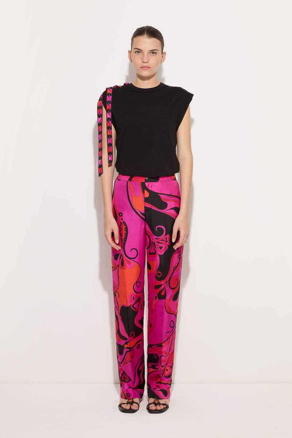 Pucci T-shirt with Foulard Detail