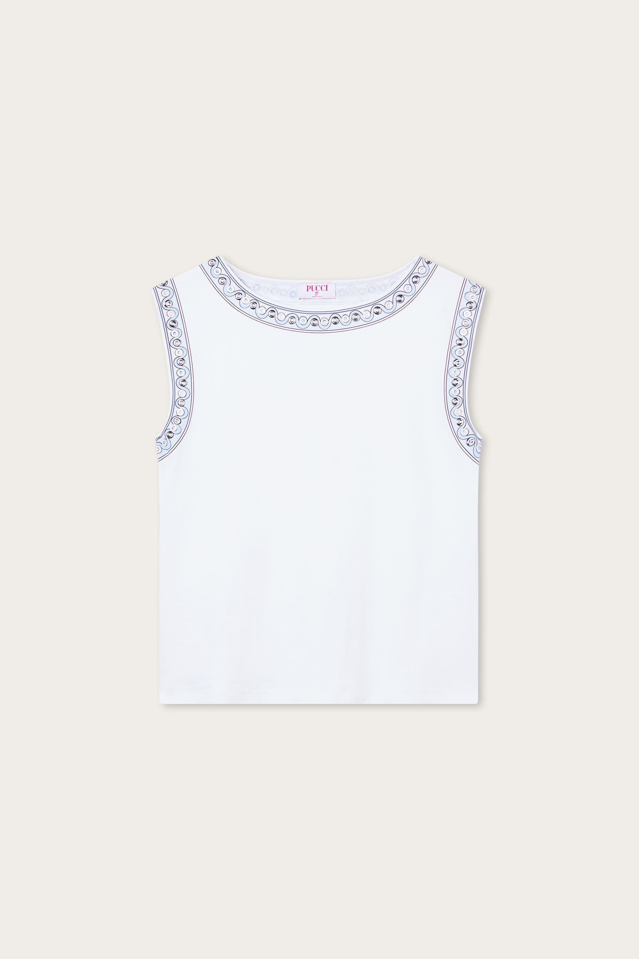 Pucci T-shirt with Metallic Details