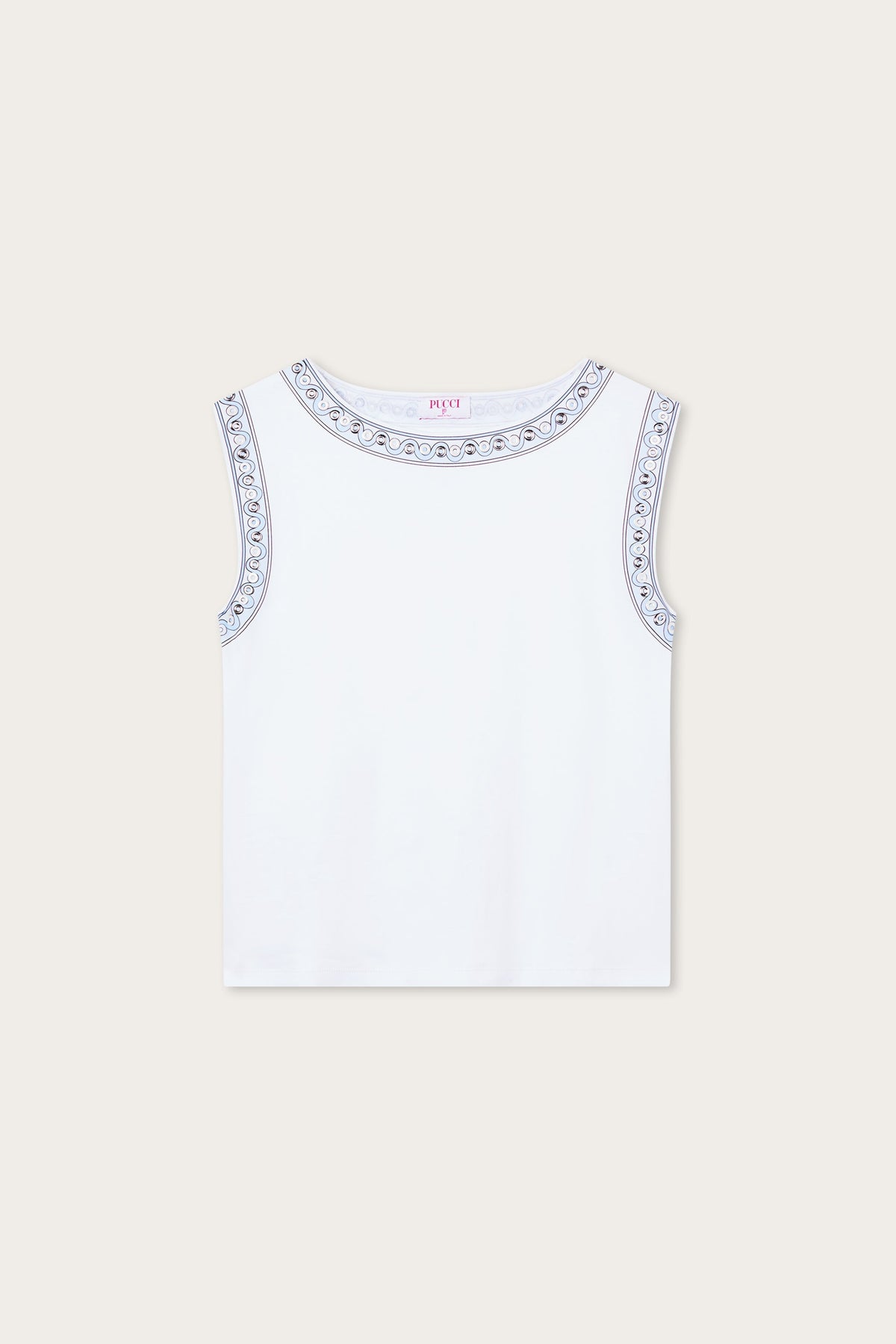 Pucci T-shirt with Metallic Details