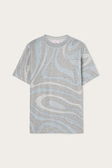 Pucci Marmo Print Jersey Lamé T-shirt