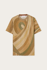 Pucci Marmo Print Jersey Lamé T-shirt