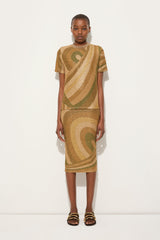 Pucci Marmo Print Jersey Lamé T-shirt