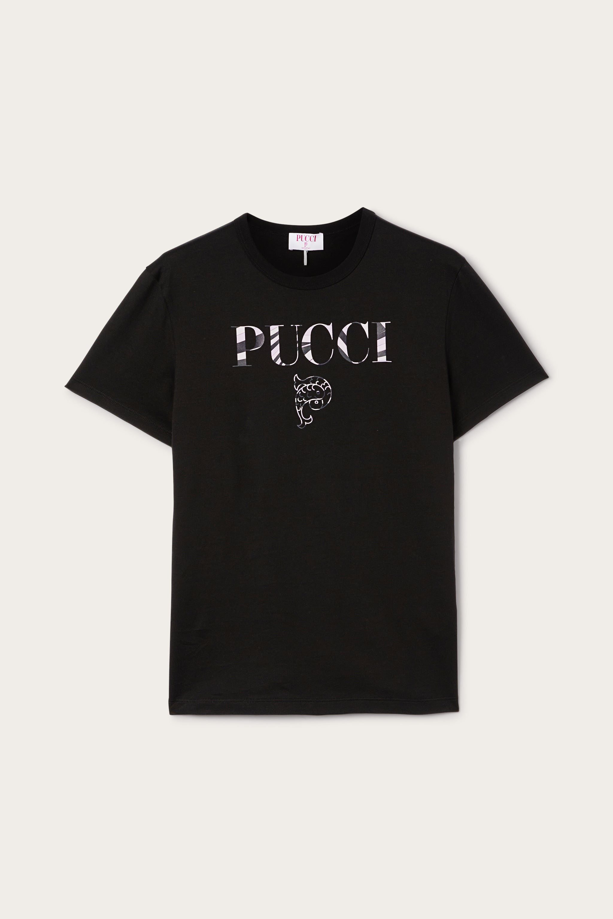 Pucci Cotton T-shirt with Pucci Logo