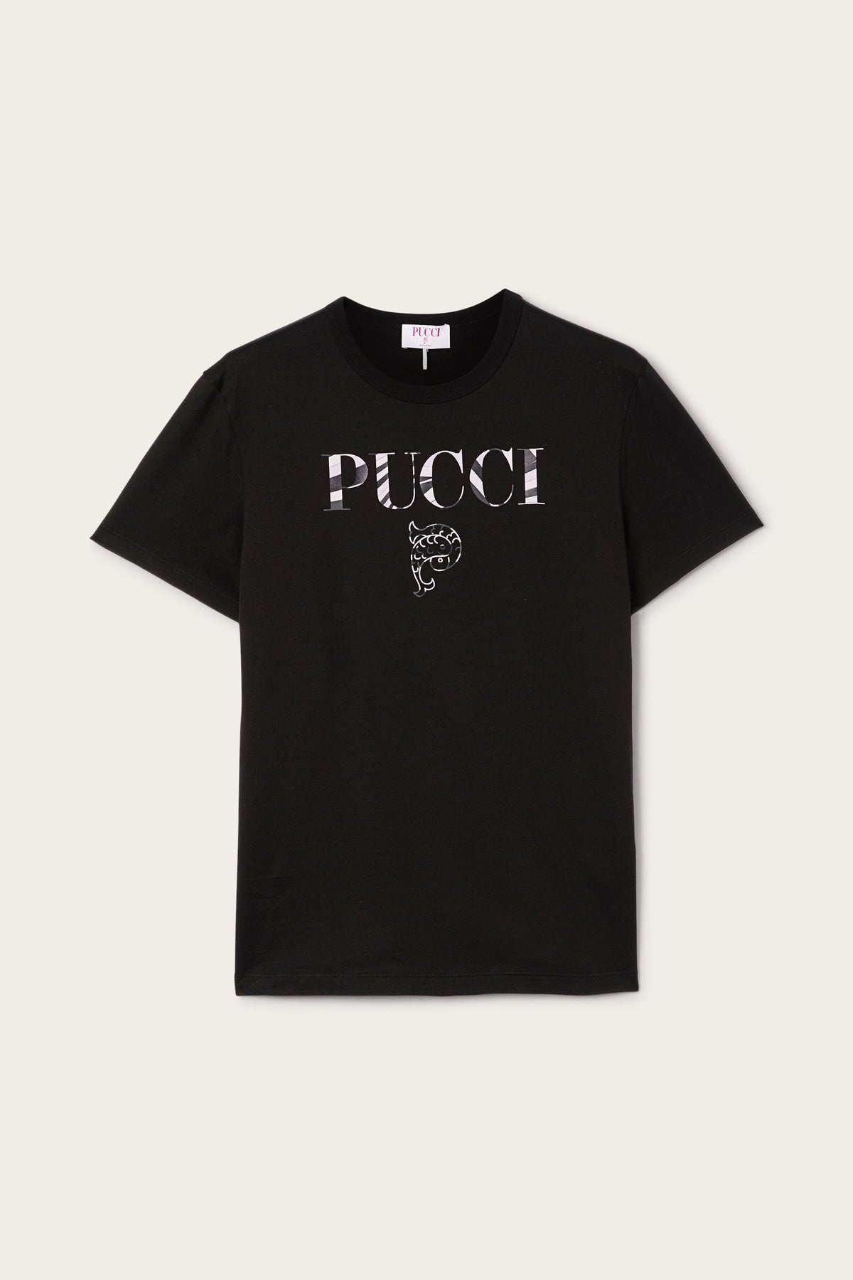 Pucci Cotton T-shirt with Pucci Logo