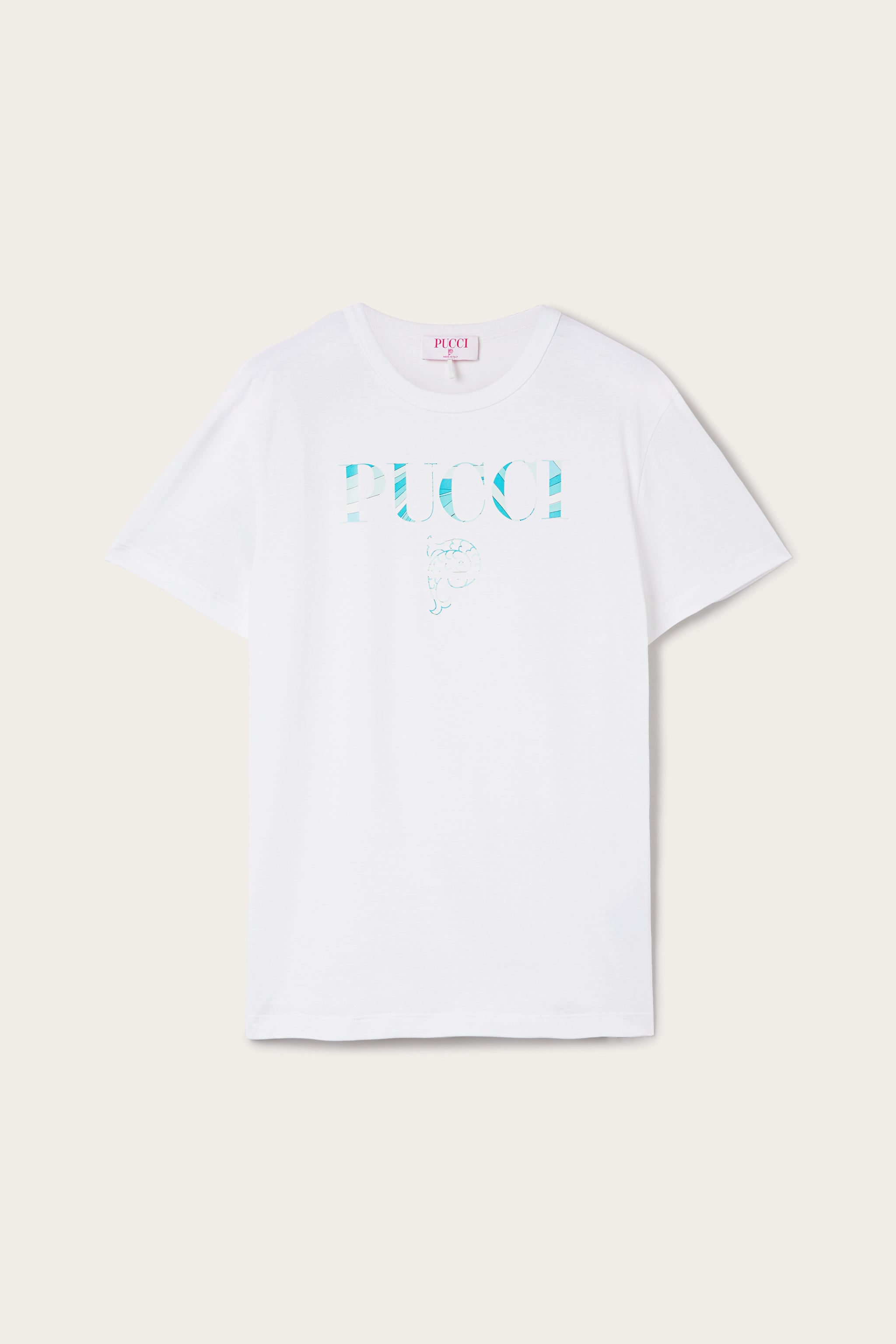 Pucci Cotton T-shirt with Pucci Logo