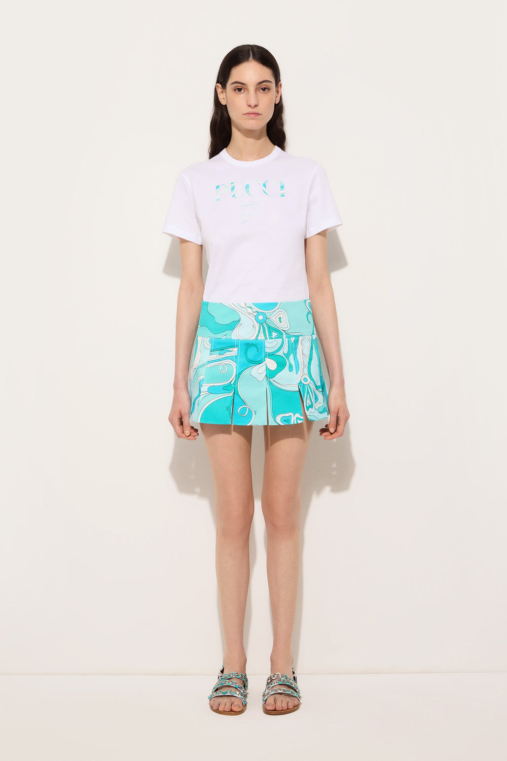 Pucci Cotton T-shirt with Pucci Logo