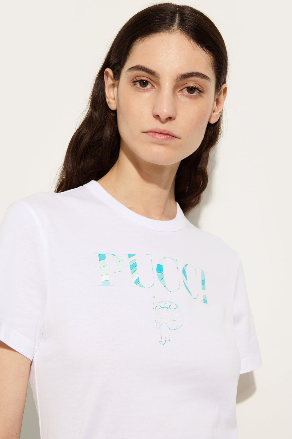 Pucci Cotton T-shirt with Pucci Logo