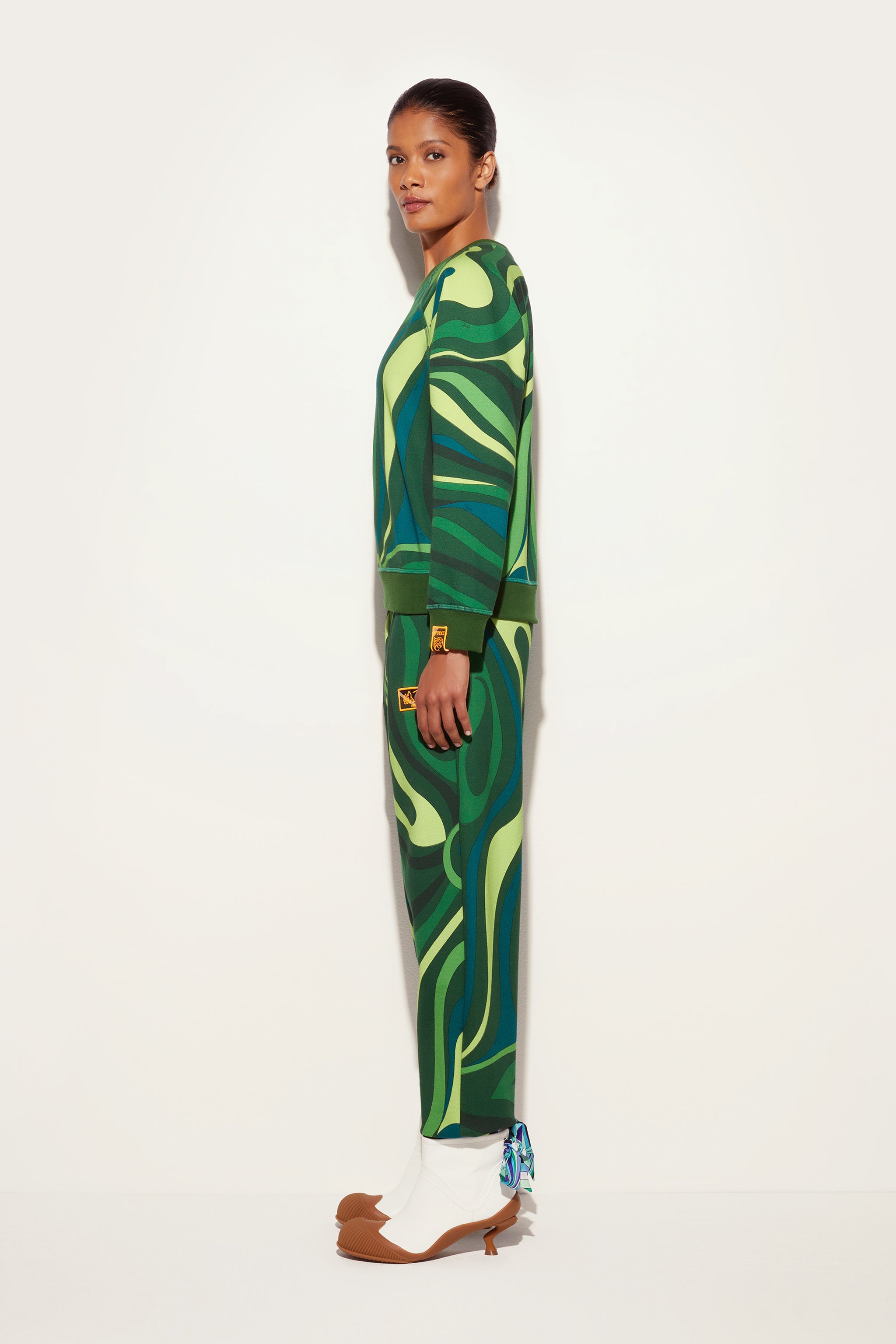 Pucci Fleece Sweatshirt Marmo Print