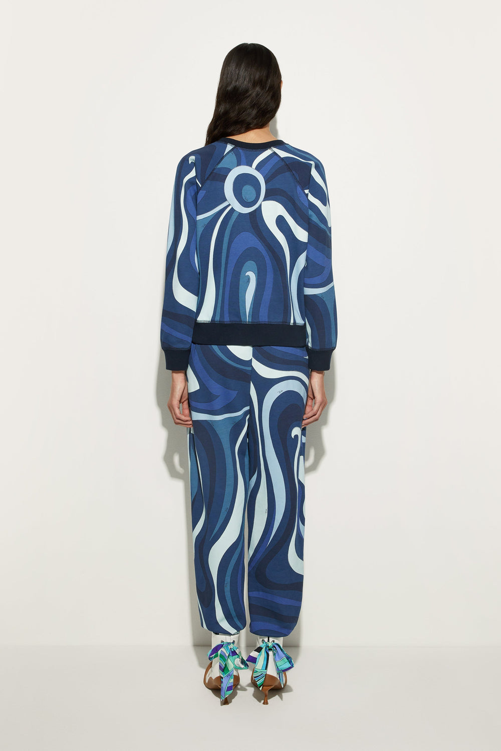 Pucci Fleece Sweatshirt Marmo Print
