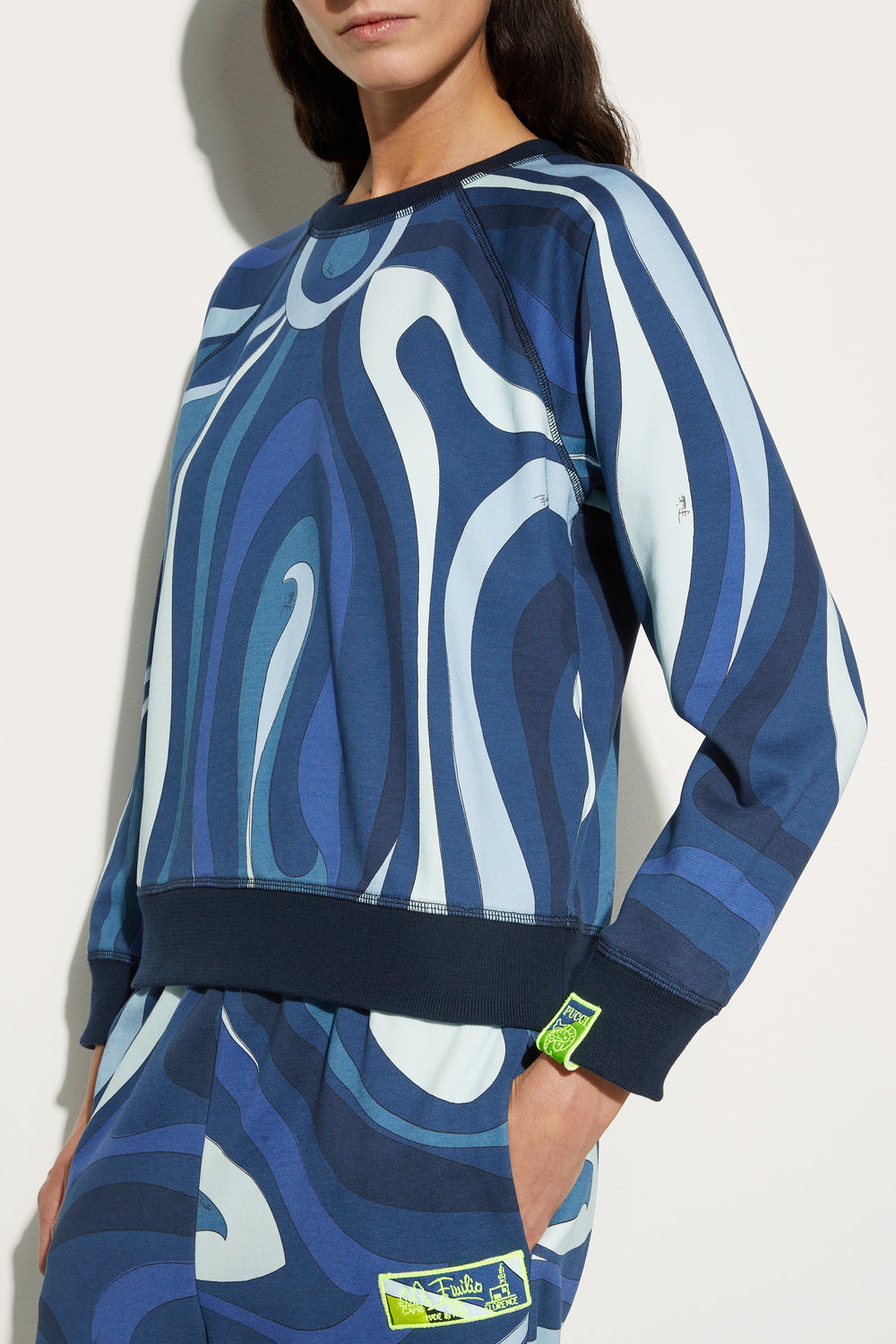 Pucci Fleece Sweatshirt Marmo Print