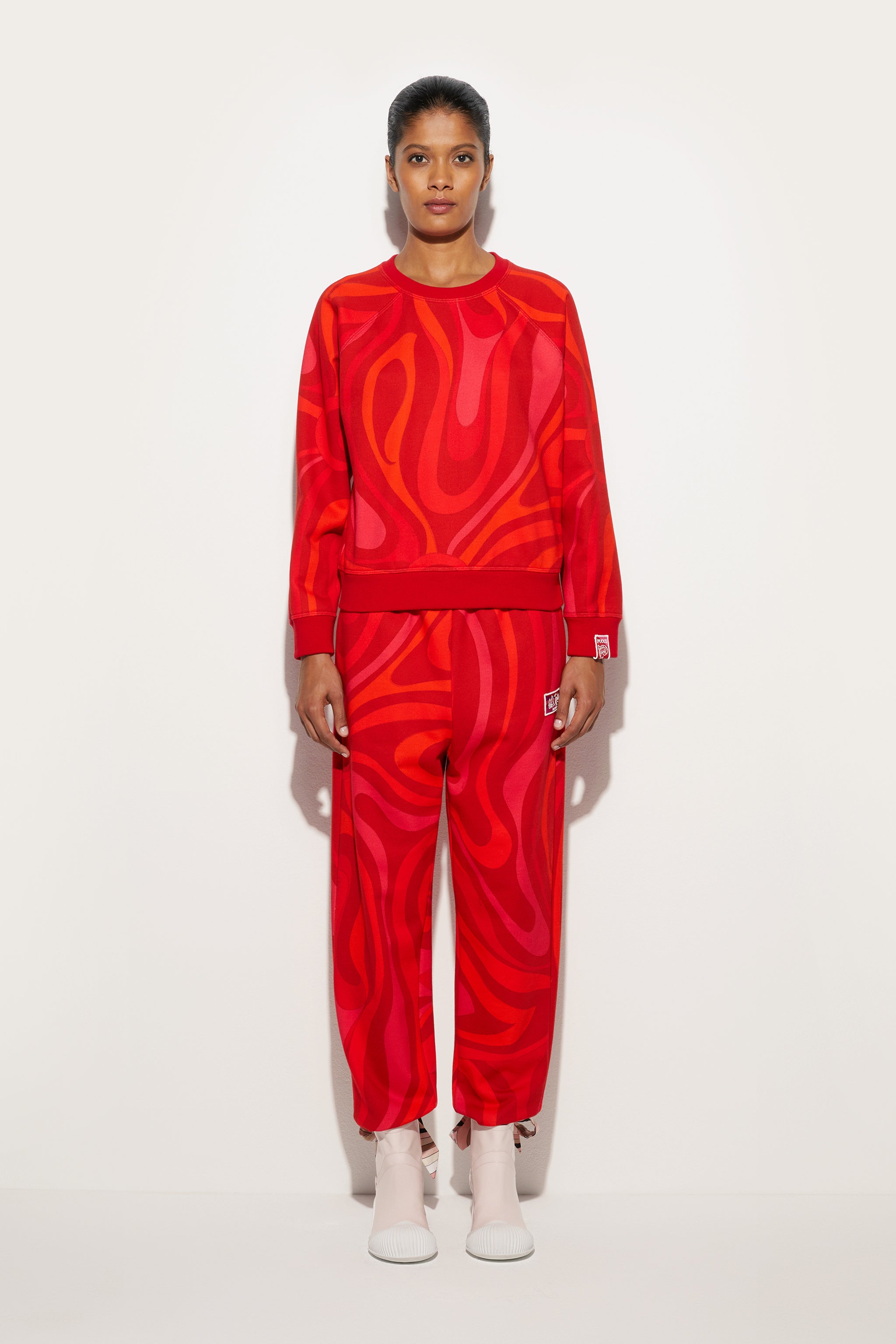 Pucci Fleece Sweatshirt Marmo Print
