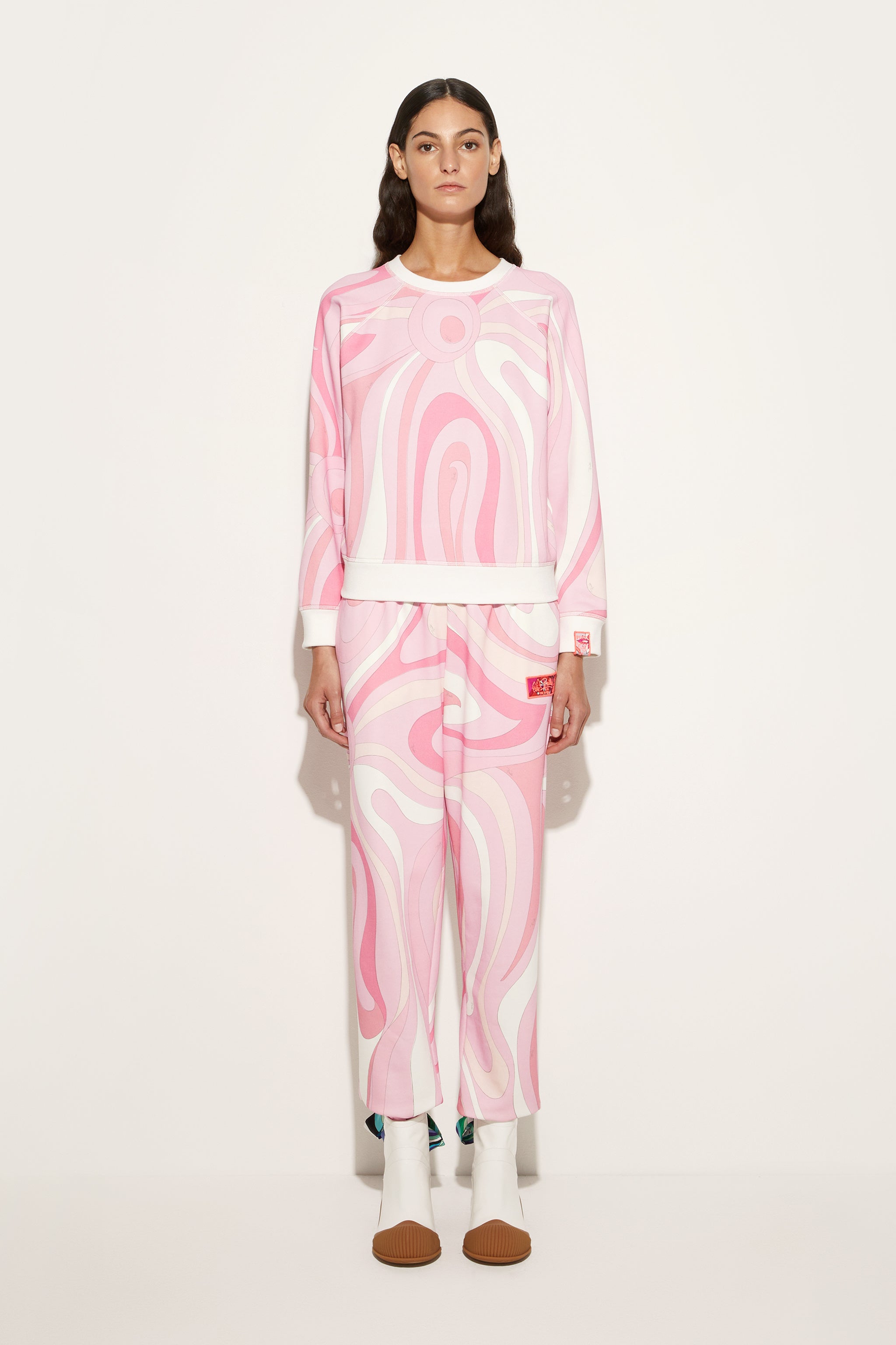 Pucci Fleece Sweatshirt Marmo Print