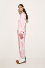 Pucci Fleece Sweatshirt Marmo Print