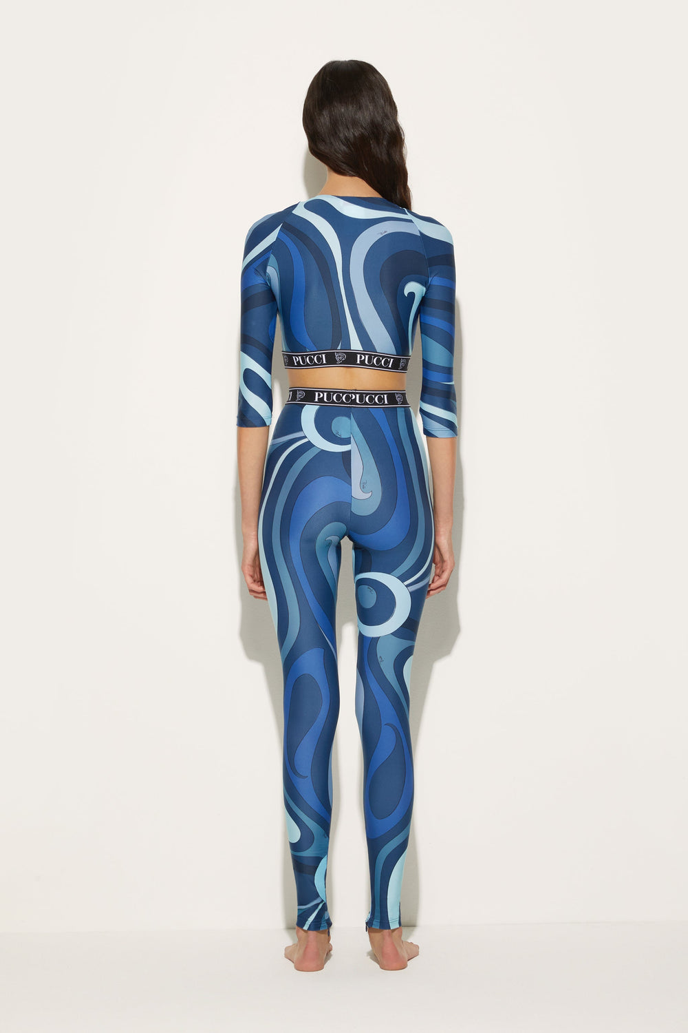 Pucci Marmo-Print Crop Top